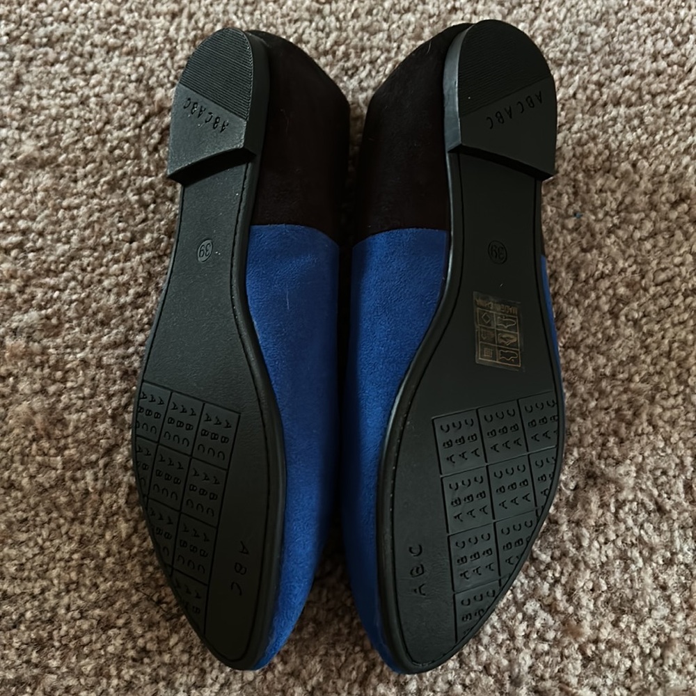 Kayla black/blue flats - Picture 2 of 2